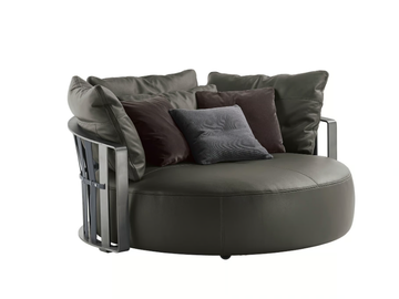 SCARLETT - Curved sofa by Poltrona Frau - view 2